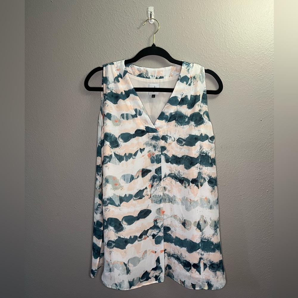 Cabi Watercolor Gelato Sleeveless Tunic Size S